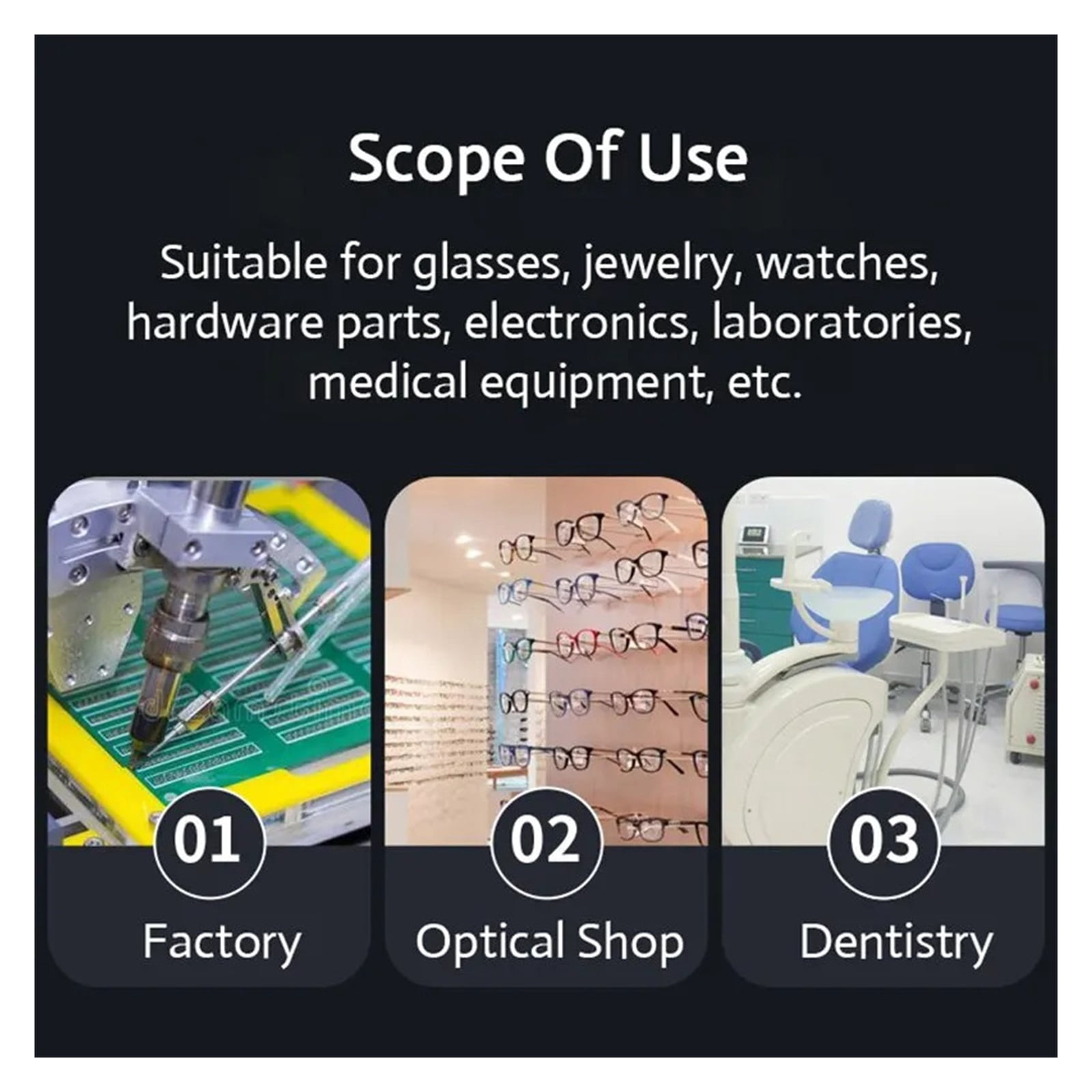 Digital Ultrasonic Cleaner Sonicator Bath Vibration Ultrasonic Jewelry Glasses Circuit Board Watch