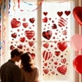 thumbnail image 6 of Valentine’s Day Window Clings Stickers,Bexikou 9 Sheets Valentines Day Window Clings,Heart Shaped Double Sided Window Decals for Home Wedding Anniversary Party Office Decoration, 6 of 6