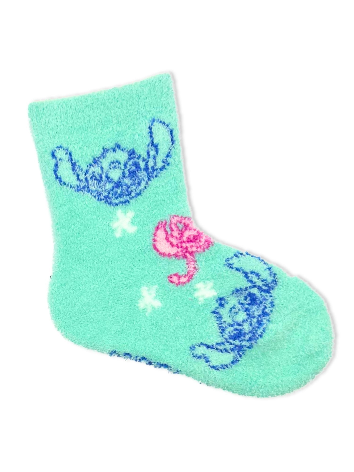 Disney Stitch Girls Cozy Socks, 2-Pack, Sizes S/M-M/L