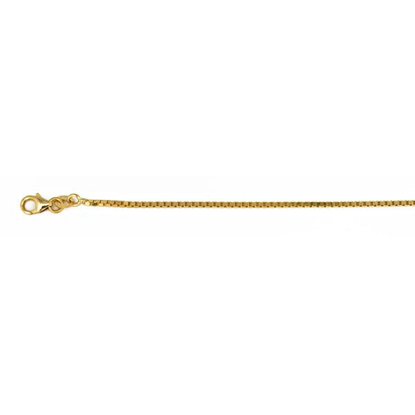 18k Yellow Gold 1.4mm Box Chain 