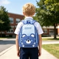 thumbnail image 2 of CUZIBR Cute Cartoon Toddler Backpack Lightweight Kids Rucksack With Padded Adjustable Straps Multi Zipper Pockets Spacious Book Bag For Boys Back To School, 2 of 6