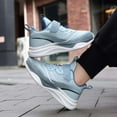 thumbnail image 6 of Kids Sneakers Boys Summer Kids Teen Sneakers Lightweight Mesh Breathable Running Shoes with Non Rubber Sole Kids Shoes Navy 38, 6 of 7