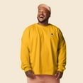 thumbnail image 4 of Dalix Astronaut Embroidered Cotton Classic Fit Long Sleeve Crewneck Tee Shirt Mens in Gold 3XL XXX-Large, 4 of 5