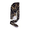 thumbnail image 1 of Durag Red de Kiss Bow Wow Power Wave Luxe Design, negro y dorado, 1 of 7