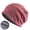 Red, variant on Knitted Hat Plush Lining Casual Hip Hop Super Soft Stretchy Women Men Unisex Beanie Cap for Spring Autumn Winter Red