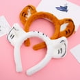 thumbnail image 5 of Plush Tiger Ears Hairband Cartoon Animal Headband Fluffy Hair Accessories, 5 of 15