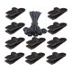 thumbnail image 1 of Soidarity Clips para lona de tienda, abrazaderas a prueba de viento, sujetadores de cubierta de toldo para exteriores, Clip de plástico carpas Tipo 6, 1 of 6
