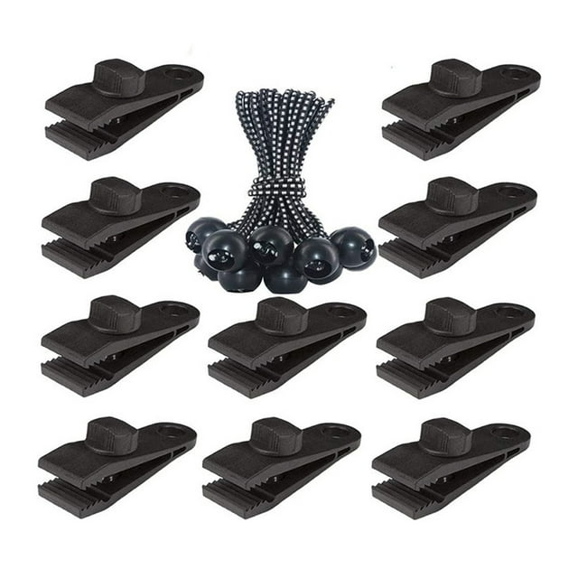 Abrazaderas para lona de tienda Advancent a prueba de viento Clip de sombrilla de plástico resistente Tipo 3