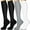 Black 2, variant on 4 Pairs-Compression Socks for Women&Men Circulation-Best Support for Nurses,Running,Athletic