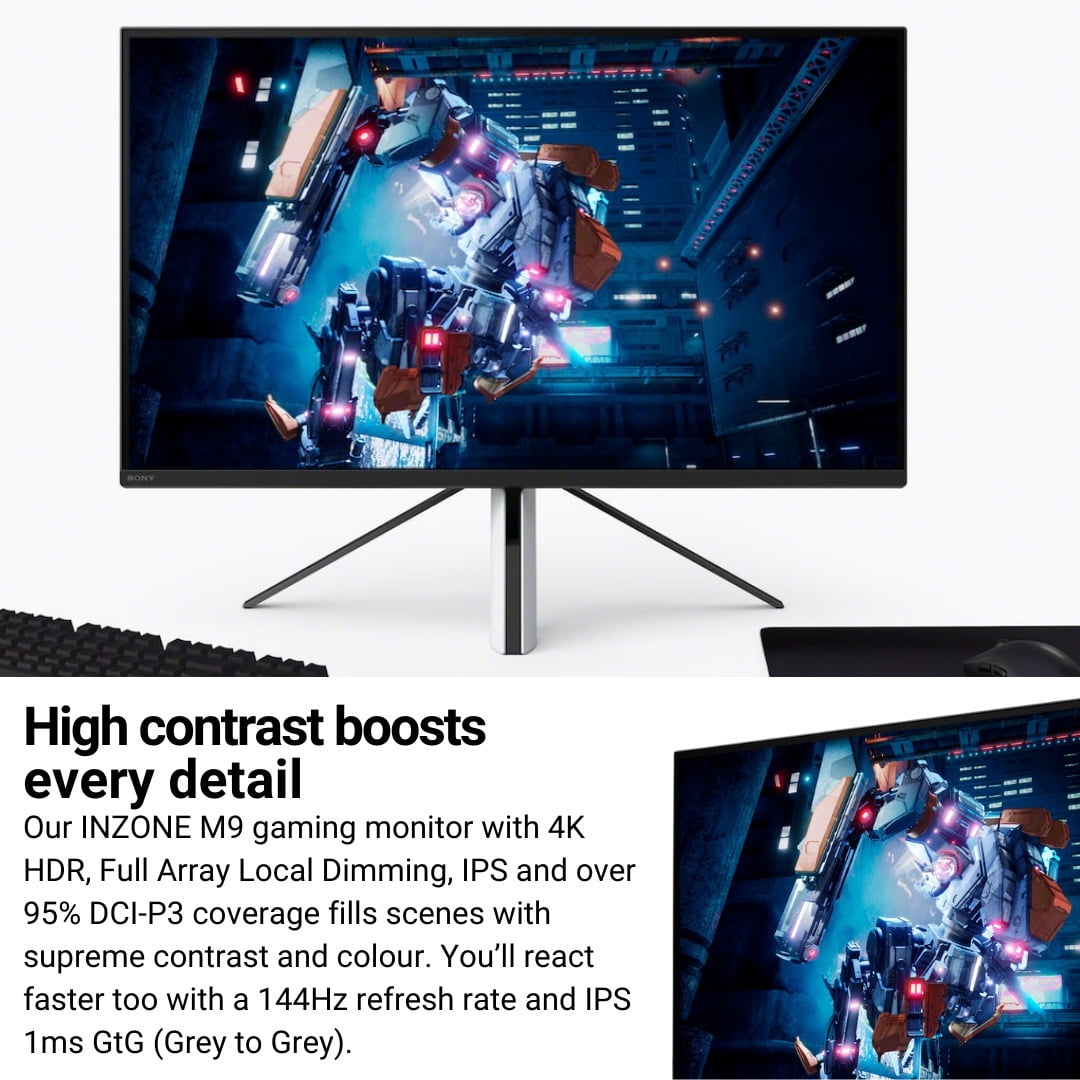 Sony SDM-U27M90 27-Inch INZONE M9 4K HDR 144Hz Gaming Monitor