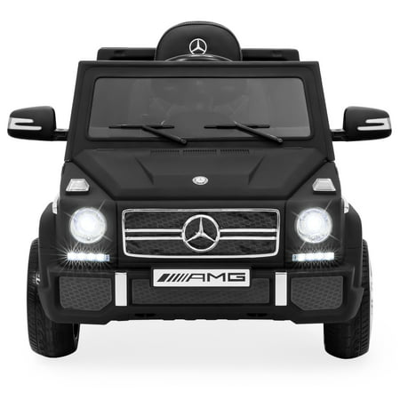 Best Choice Products 12V Kids Battery Powered Licensed Mercedes-Benz G65 SUV RC Ride-On Car w/ Parent Control, Built-In Speakers, LED Lights, AUX, 2 Speeds - Matte (Mercedes Benz Slogan The Best Or Nothing)
