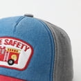thumbnail image 7 of CAUYDY 3T 4T 5T 6T 7T Kid Boys Fire Truck Water Washable Baseball Cap With Patchwork Embroidery Color Blocking Cartoon Childrens Cap (Sizes 3-8 Years,B1-Grey), 7 of 7
