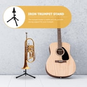 DEEPCRAFF Iron Trumpet Holder Stand with Scratch-Resistant , Musical Instrument Support Accessory, 1 Piece