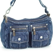 Denim Patch-Pocket Shoulder Bag