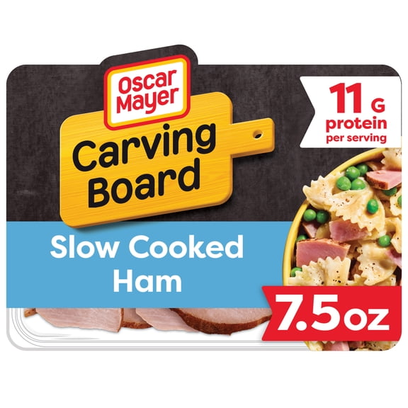 Oscar Mayer Carving Board Slow Cooked Ham Sliced Deli Meat, 7.5 oz Pack
