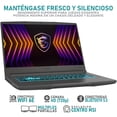 thumbnail image 3 of Laptop Gamer MSI THIN 15 B13VE NVIDIA GeForce RTX 4050 Intel Core i5 13420H 16GB RAM 512GB SSD 15.6" Windows 11 Home Teclado en Español + Mochila gris, 3 of 5