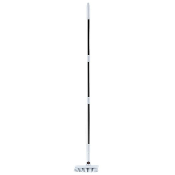 geerera Cleaning Brush with Long Handle, Stiff Bristle Scrubbing Brush, Floor Scrubber Brush for Bathroom, Bathtub, Tub, Tile Floors, Garage and Patio,43.3 inch
