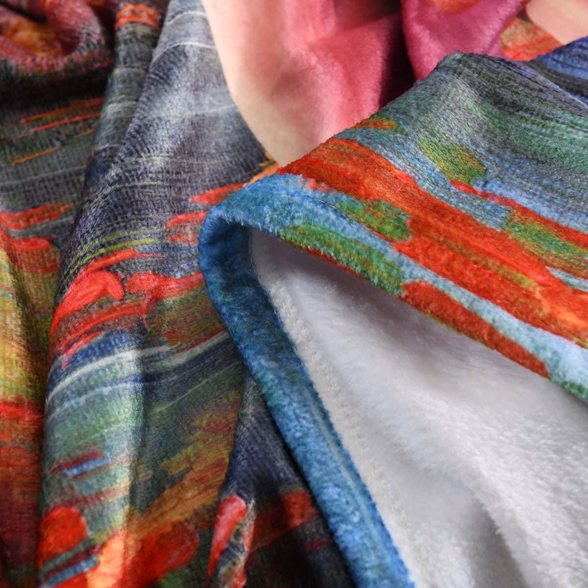 ChrIstmas Holiday Printed Fleece Throw Blanket, Super Soft Blanket for Sofa Bed