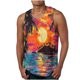 thumbnail image 2 of Camiseta sin mangas de cuello redondo para hombre, ropa deportiva para el hogar, pijamas, camiseta de color liso, blusa deportiva de poliéster para hombre, 2 of 5