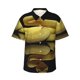 thumbnail image 1 of Balery Yellow White-Lipped Pit Viper Camisas hawaianas de manga corta para hombre, camisas playeras de corte holgado, camisas de vacaciones con botones,3X-Large, 1 of 7