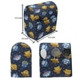 thumbnail image 5 of Yellow and Blue Lounger Chair Bag, Cartoon Animated Numerous Repeating Little Owls in Starry Night Sky Galaxy, High Capacity Storage with Handle Container, Lounger Size, Multicolor, by Ambesonne, 5 of 5