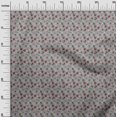 thumbnail image 2 of oneOone Georgette Viscose Light Gray Fabric Christmas Sewing Material Print Fabric By The Yard 42 Inch Wide, 2 of 4