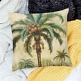 thumbnail image 2 of Tropical Palm Tree Throw Pillow Covers Vintage Green Leaf Decorative Pillow Cases Cushion Covers for Sofa Couch Indoors&amp;Outdoors Decor, 2 of 5