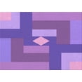 thumbnail image 1 of Ahgly Company Machine Washable Indoor Rectangle Transitional Heliotrope Purple Area Rugs, 7' x 10', 1 of 7