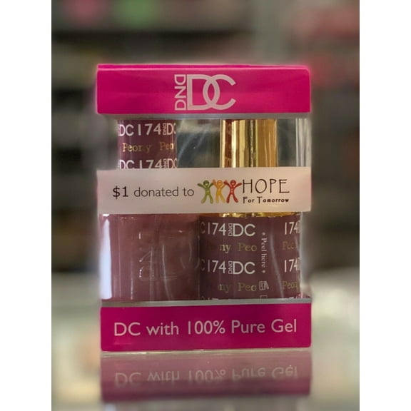 DND - DC Duo Soak off Gel & Matching nail polish, #174 - Peony