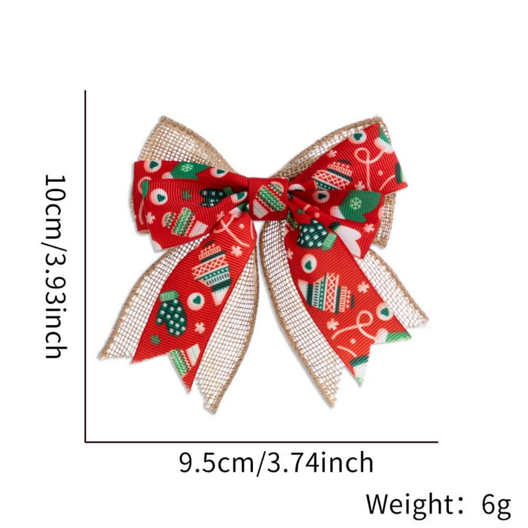 Christmas Tree Topper Wreath Bow Rustic Jute Bows Christmas Wreath Ornament Gift Bow Pre-Tied Burlap Bows for Wedding Holiday Birthday Party Decoration Christmas Tree Topper Wreath Bow Rustic Jute Bows Christmas Wreath Ornament Gift Bow Pre-Tied Burlap Bows for Wedding Holiday Birthday Party Decoration