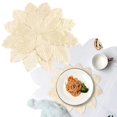 thumbnail image 4 of Floral Paper Placemats And Coasters Spring Summer Flower Chargers Table Mat Disposable Flower Placemat for Tea Party Wedding Bridal Birthday by Elapind, 4 of 4