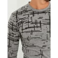thumbnail image 3 of Graphic Print Men Round Or Crew Stylish New Trends Grey Casual T-shirt, 3 of 4