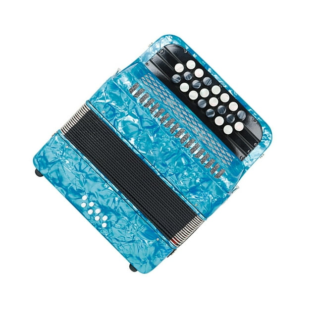 Acordeón Soidarity 8 Bajo 22 Clave Instrumento profesional Musical Adultos Azul claro