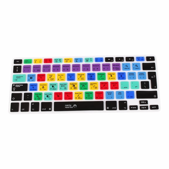 for Shortcut Keyboard Cover, Hotkeys Silicone Keyboard Skin for 13"A1466 A1369 A1278