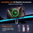 thumbnail image 2 of Magnetic for iPhone 14 Pro Case, Compatible with MagSafe, Transparent Wave Frame Design Case Soft Edge Cover Cute Clear Matte Shockproof Protective Phone Case, 2 of 6