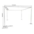 thumbnail image 2 of 10FT Adjustable 4 Post Height Canopy Chuppah Mandap Hardware Kit, Outdoor Wedding Party Stand, Heavy Duty Pipe and Drape Kit 4 Post Backdrop Stand Kit for Party Wedding Ceremony Event, 2 of 25