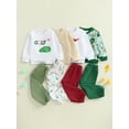 thumbnail image 3 of BemeyourBBs Baby Boy Golf Outfits Long Sleeve Golf Print Sweatshirt + Pants, 3 of 9