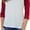 White/Burgundy, variant on Women's Classic Two Color Cotton Baseball T-Shirts