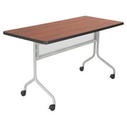 Safco Cherry Rumba Training Table Tabletop Cherry Rectangle Top - 60" Table Top Length x 24" Table Top Width