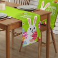 thumbnail image 2 of Easter Cartoon Egg Bunny Flower Table Runner Country Decor Tableclothss for Dining Table Decoration Table Cover, 2 of 5