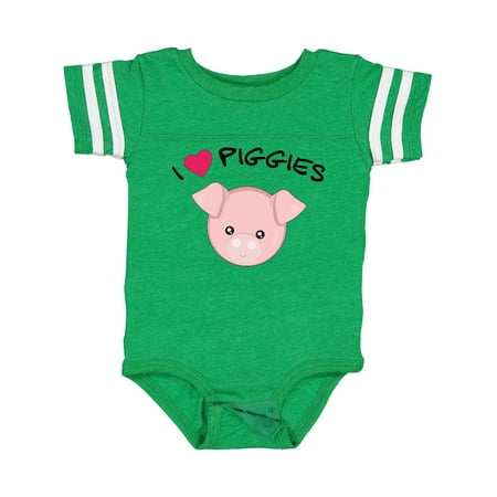 

Inktastic I Love Piggies with Cute Pig Gift Baby Boy or Baby Girl Bodysuit