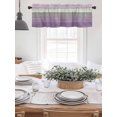 thumbnail image 6 of Kitchen Valances for Window, Country Wood Board Gray Purple Light Filtering Rod Pocket Valance Curtain, Farmhouse Gradient Plank Short Curtains Window Topper for Bedroom 42x18in, 6 of 7