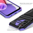 thumbnail image 5 of for Samsung Galaxy A03s Wallet Case, with Credit Card Holder Stand Kickstand Slim Rugged Shockproof Heavy Duty Defender Armor Military Grade Protective Case for Samsung Galaxy A03s,Purple, 5 of 9