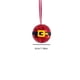 thumbnail image 3 of Fiudx Colgante de Cinturón de Papá Noel, Diseño de Espejo de Cristal Rojo, 5 Cm de Diámetro, Llamativo Adorno para Árbol de Navidad, Decoración para Fiestas y Festivales, Fácil de Colgar, Ideal Como, 3 of 5