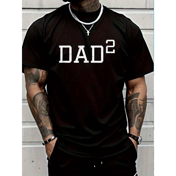 100% Cotton Shirt Dad 2 - Funny Dad Of Two Outfit Second Time Dad Gift T-Shirt