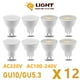 thumbnail image 2 of Bombilla Led GU10 MR16, foco de iluminación interior, decoración del hogar, 12 piezas, AC220V, AC110V, 100-240V, GU5.3, 2 of 4