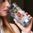 thumbnail image 4 of Happy New Year 2026 Pug Holiday Balloons Party Snow 20oz Stainless Steel Tumbler Insulated Cup with Lid Dog Lover Gifts - 13018, 4 of 5
