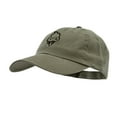 thumbnail image 2 of Angry Ice Cream Embroidered Low Profile Dyed Cotton Twill Cap - Olive OSFM, 2 of 5