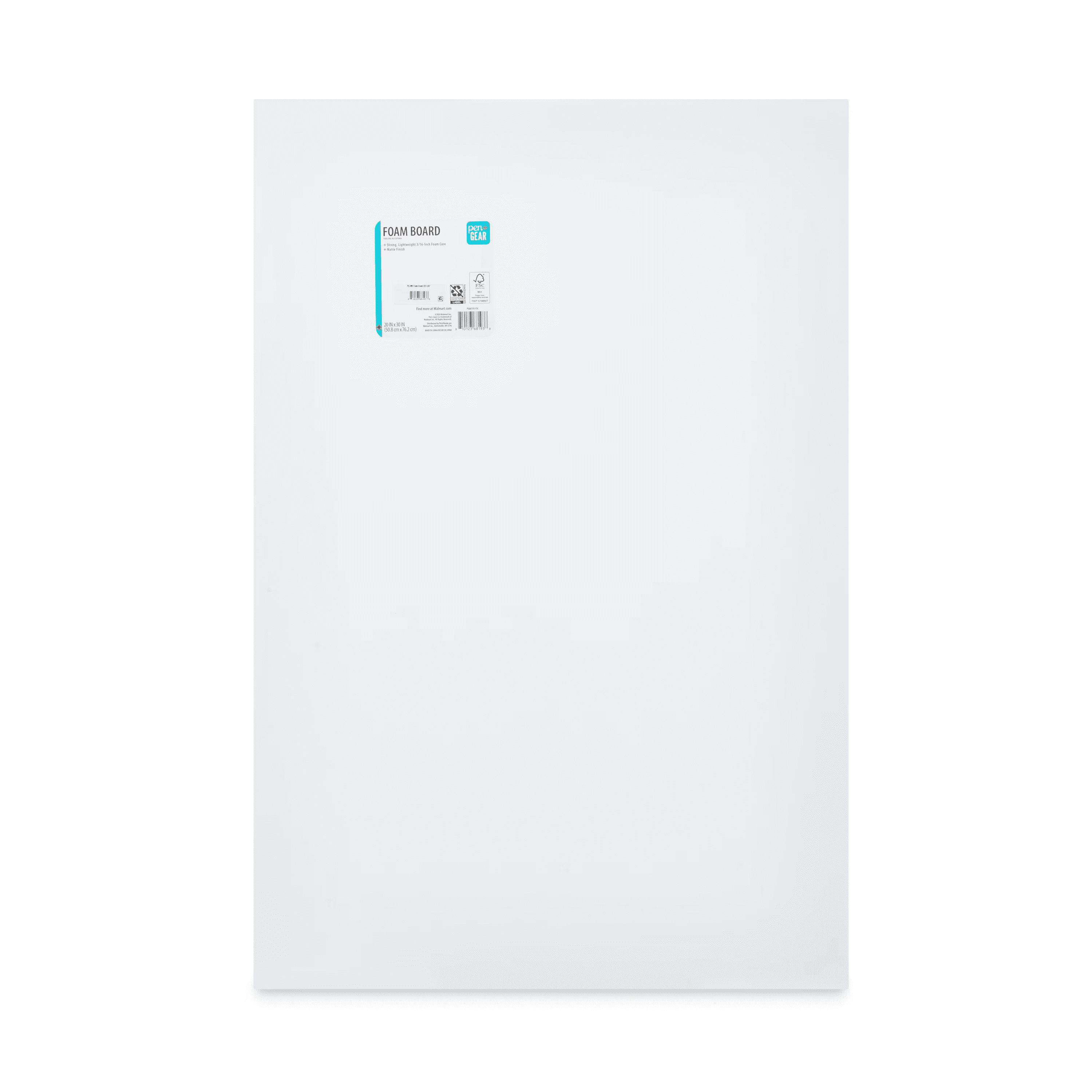 Pen+Gear White Foam Board, 20