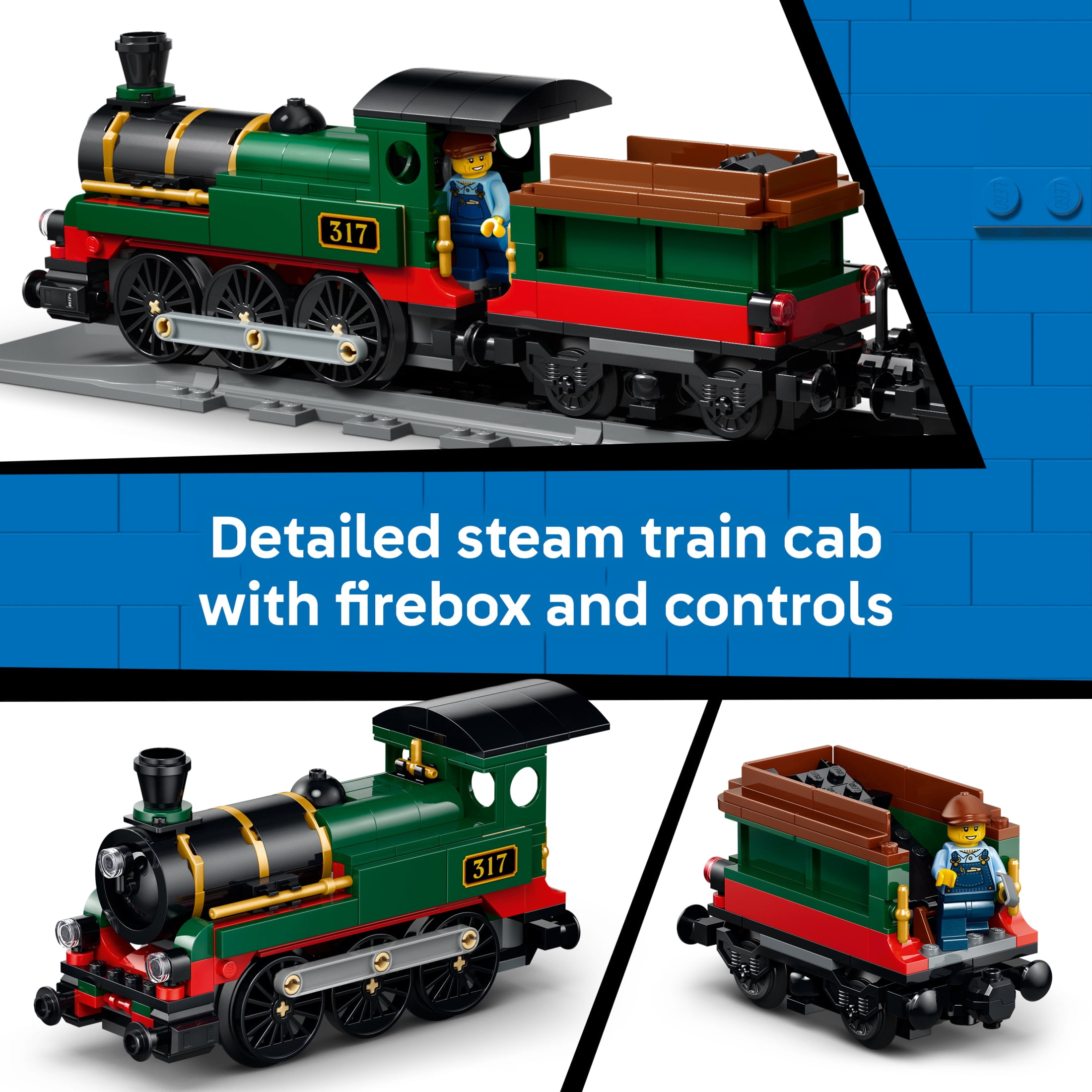 LEGO City Vintage Steam Train Set - Building Toy for Boys & Girls, Ages 7+ - Toy Train for Kids - Gift Idea for Birthdays - 60511